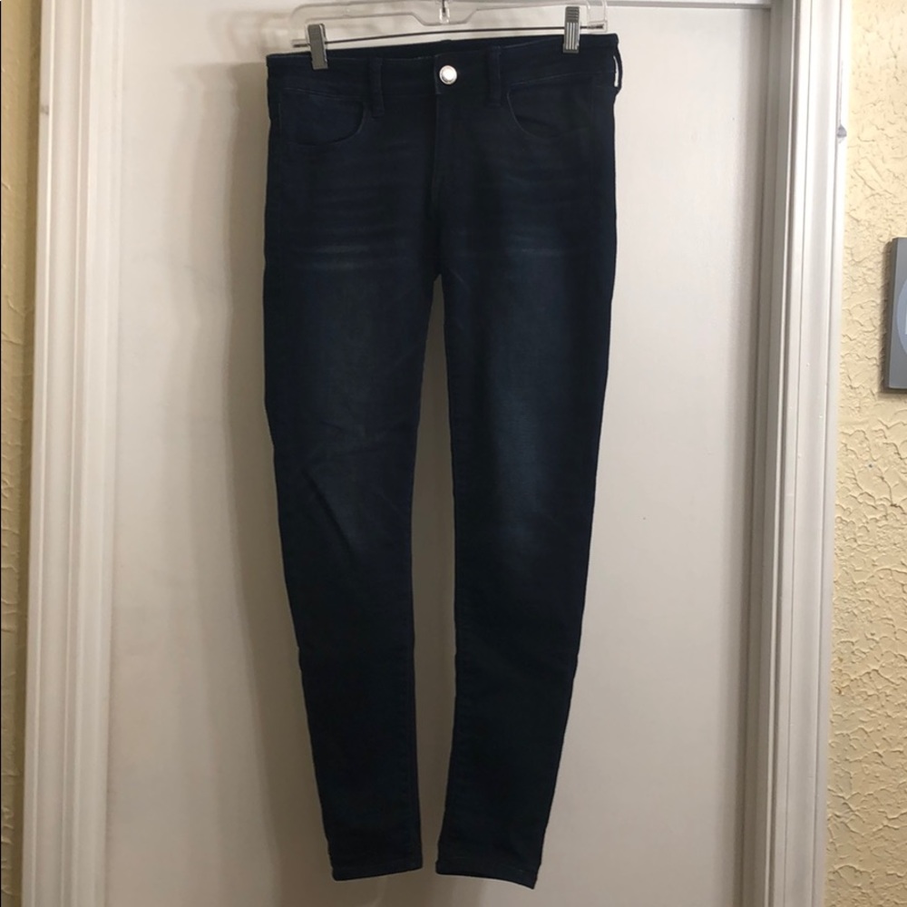 American eagle dark skinny jeans!